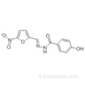 Benzoik asit, 4-hidroksi-, 2 - [(5-nitro-2-furanil) metilen] hidrazit CAS 965-52-6